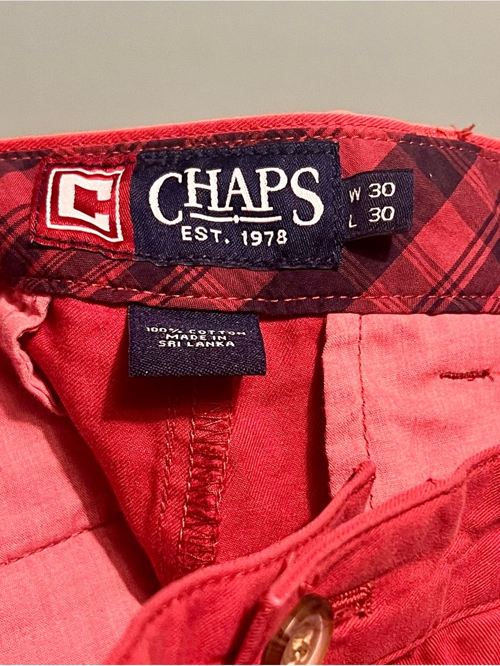 Chaps Soft Red Men’s Pants 30/30